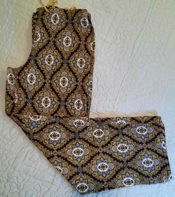 Vera Bradley Women's XS Lounge Pajama PJ Pants 100% Cotton Pinwale Corduroy Soft