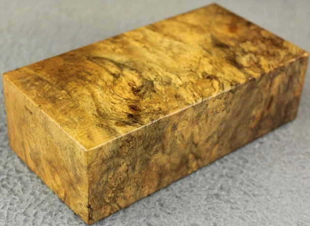 Sindora Burl Blank: ¡1 3/4"" X 3"" X 6"" Colores/Figuras Únicos Ojos De Pájaro! Sdb058