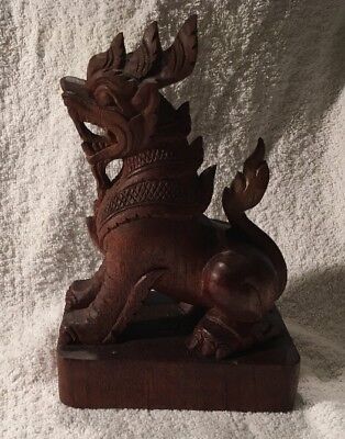 Vintage Carved Wooden Indonesian Mythical Beast