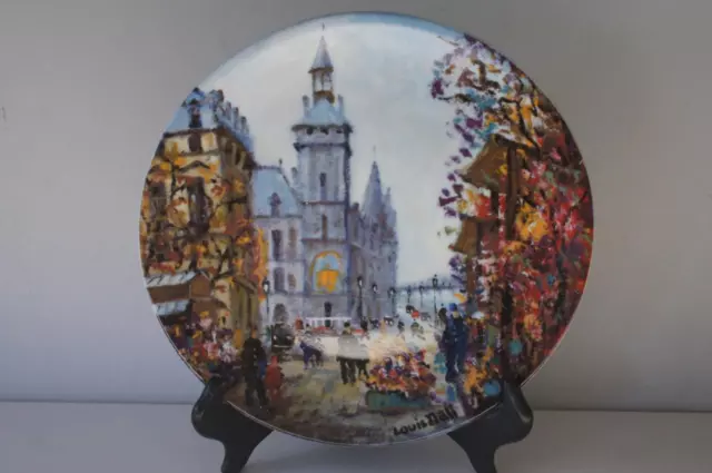 A Limoges Collectors Plate Le Marche Aux Fleurs Et La Conciergerie By Louis Dali