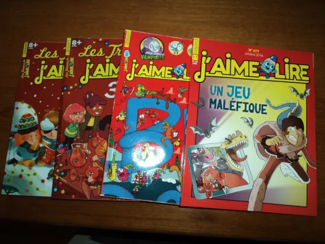 3 revues LES TRESORS DE J AIME LIRE + BD+1 OFFERT