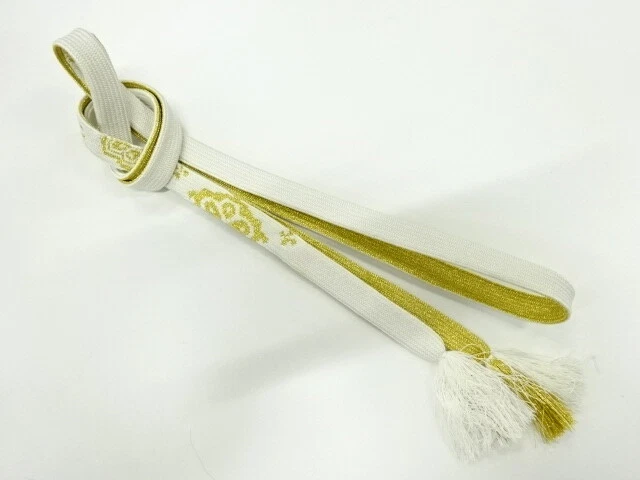 6141360: Japanese Kimono / Vintage Hand-Tied Obijime Cord