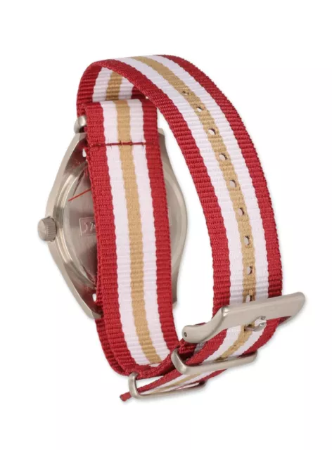 Jack Mason 302531 Unisex Florida State Seminoles Striped Strap 40mm Watch 2