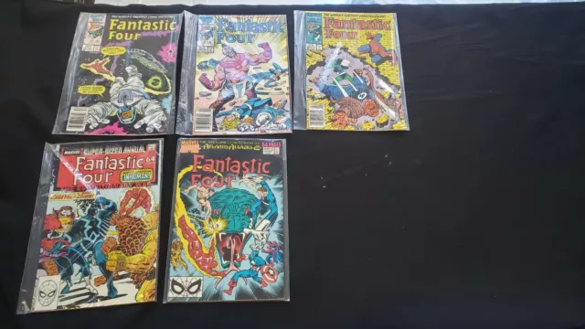 Fantastic Four 5Pc (Fn+/Vf) Issues #297-99, & Annuals #21-22, Spider-Man 1985-89