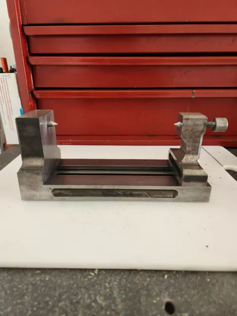 Shop Made Machinist Bench Center holding Fixture