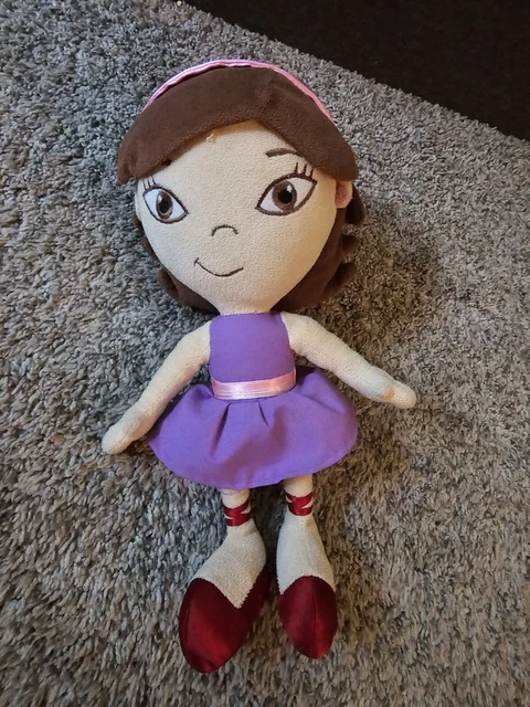 DISNEY LITTLE EINSTEINS June Plush Doll Toy Purple Dress Beanie Bottom ...