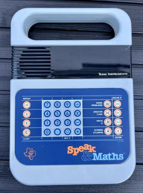 Speak and Maths, Vintage Texas Instruments Toy Working