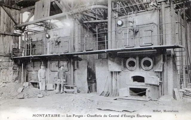 Cpa 60 Montataire Les Forges Chaufferie Du Central D'energie Electrique (Cpa Ind