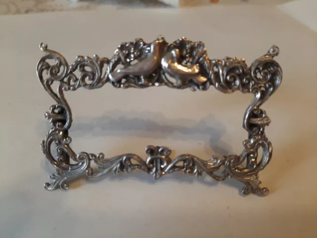 cornice argento 800 coppia colombi