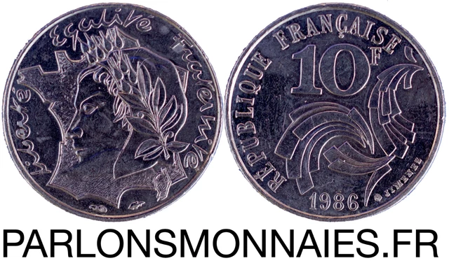 10 francs Jimenez 1986