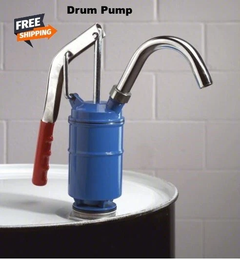 Self-Priming Drum Barrel Pump 15, 30 & 55 Gallon Hand Lever Die Cast Housing
