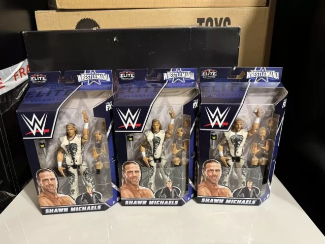 WWF WWE Elite Shawn Michaels Mattel Figure Wrestlemania Vince BAF Bundle Job Lot