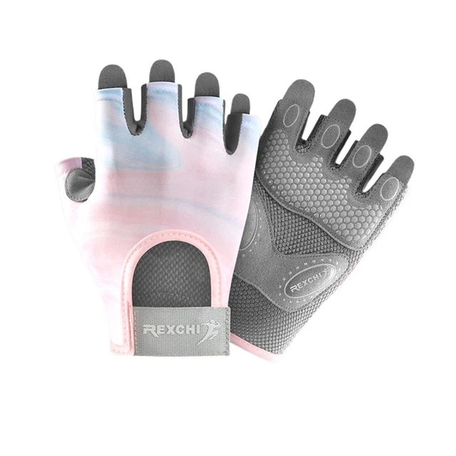 SPORTS Gants de Gym Femme 8.5cm/9cm/9.5cm Paume Largeur Noir Demi Doigt
