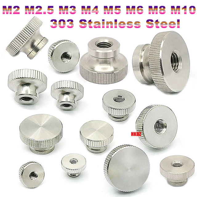 Bulloni Maniglia Per Elettronica Fai Da Te Set Di Viti A Pomello Zigrinate In Acciaio Inox - Misure M3, M4, M5, M6, M8, M10 Per Progetti Fai Da Te Viti Per Regolazione - Foto 6