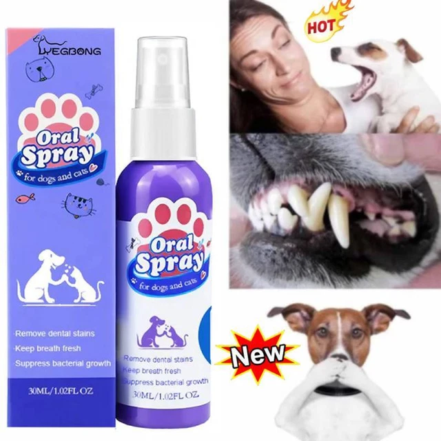 Spray limpiador de dientes para mascotas, ambientador para mascotas - oral - spray