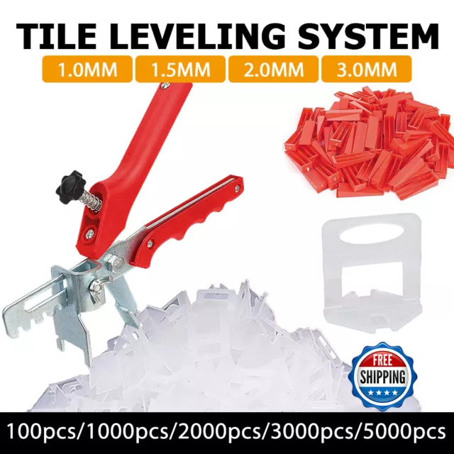 Tile Leveling System Clips Wedges Levelling Spacer Floor Wall Tiling Tool Kit AU