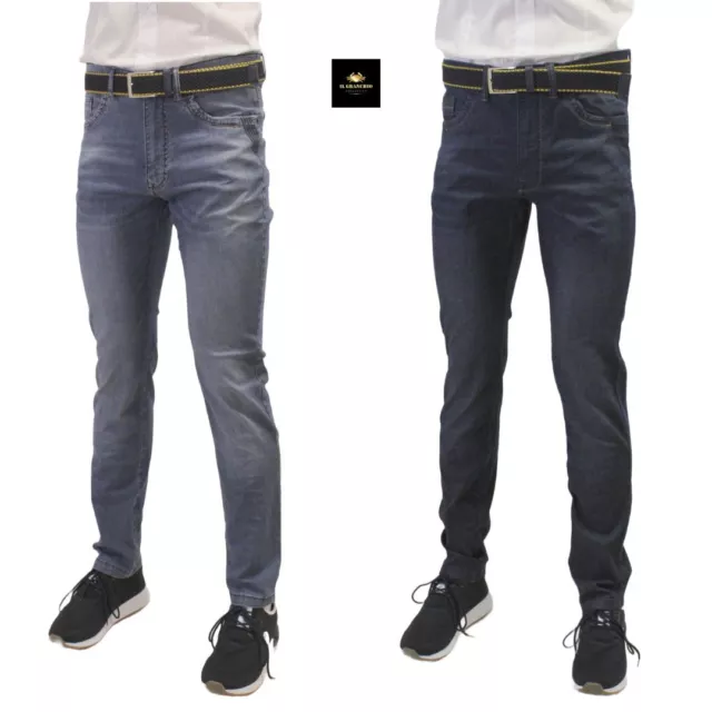 jeans uomo elasticizzato Granchio Sport custom fit  Stretch Leggero 35585