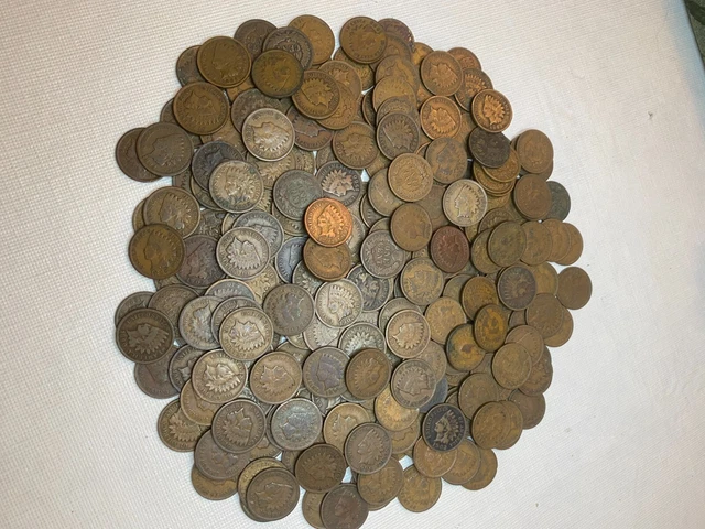 Indian Head Cent/Penny Lot of 267 - Good Condition