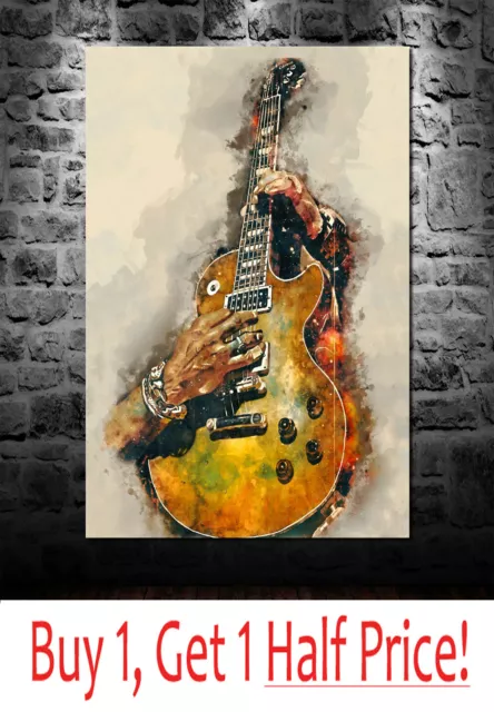 SLASH GUNS N ROSES CANVAS WALL ART PRINT - FRAMED - *Ready To Hang*