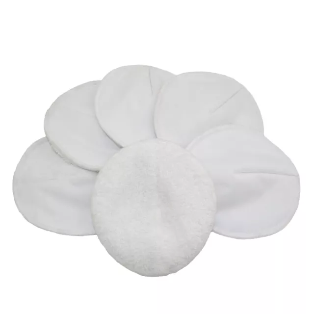 Almohadillas de pecho MuslinZ lavables 6 piezas bambú algodón rizo con almohadillas de lactancia PUL 11 cm 2