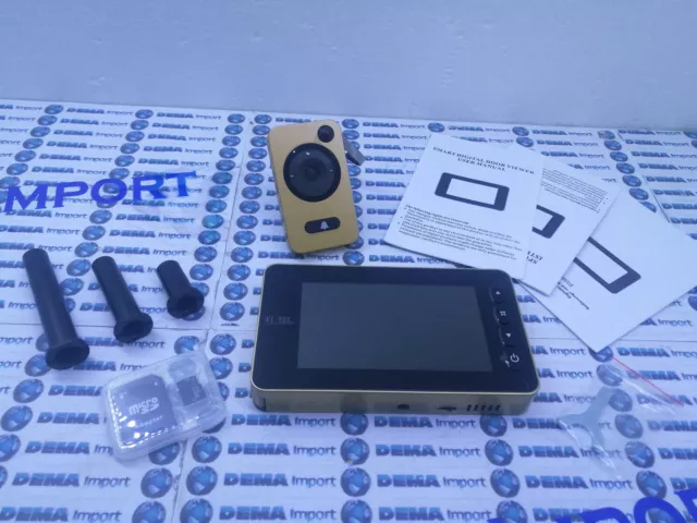 VI.TEL Spioncino digitale elettronico porta telecamera video LCD 4,3"mod.393 oro