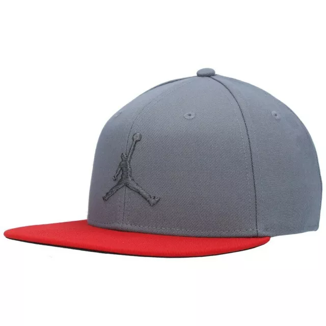 🔥🏀 Air Jordan Nike Pro Jumpman Snapback AR2118 Gray Red Hat Cap Paris psg 🏀🔥