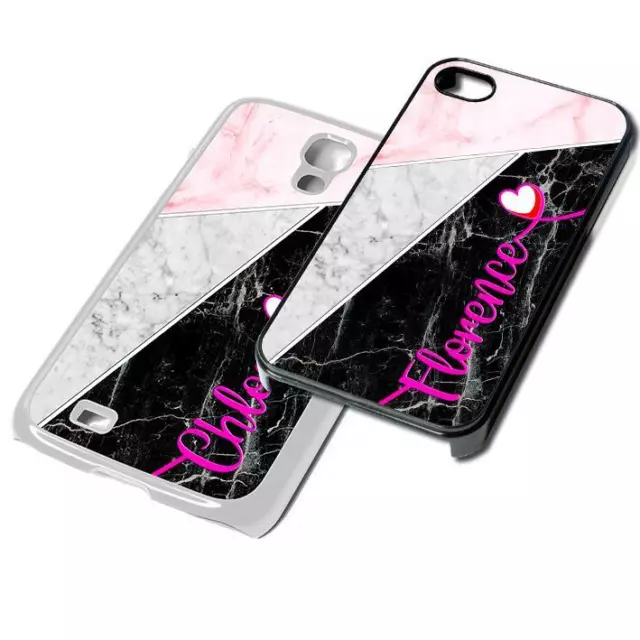 Personnalisé Marbre Nom Téléphone Housse pour Ipod IPHONE Samsung Importe X