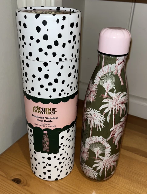 Bottiglia bevande palme verdi Eleanor Bowmer 500 ml nuova con scatola isolata in acciaio inox