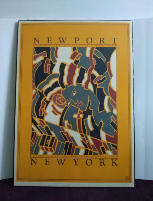 Newport Jazz Festival 1979 NYC LIMITED EDITION Poster Numbered 183/2500 Framed