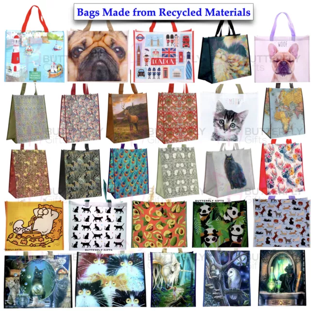 Large Reusable Shopping Bags Women's Ladies Shopper Gym Travel Tote Shoulder Bag