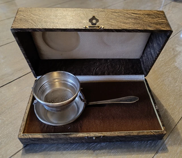 Service à Mignardises Ancien En Argent Fourré, Métal Argenté, Coffret, Bon état