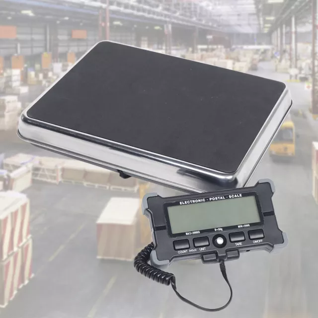 440 lbs Heavy-Duty Digital Metal Industry Shipping Postal Scale BLACK 200kg NEW!