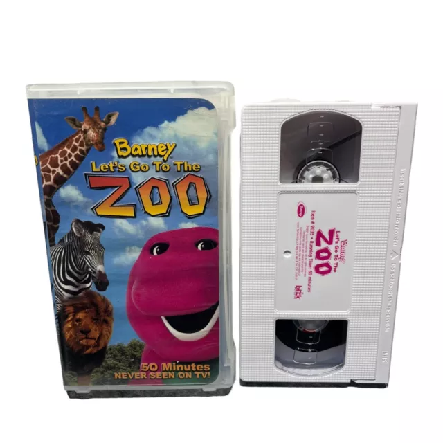 Barney let s go to the zoo vhs 2001 15 00 picclick ca