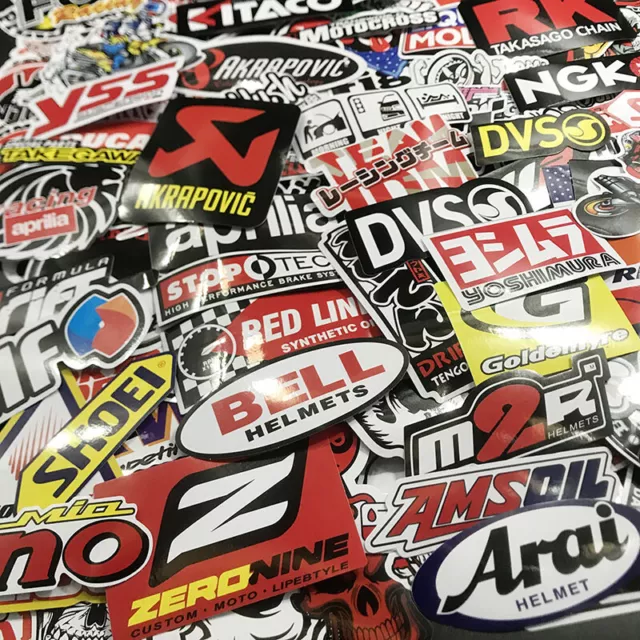 Racing Decals Stickers Lot Set 120 Assorted Body US FREE SHIP NHRA NASCAR RANDOM