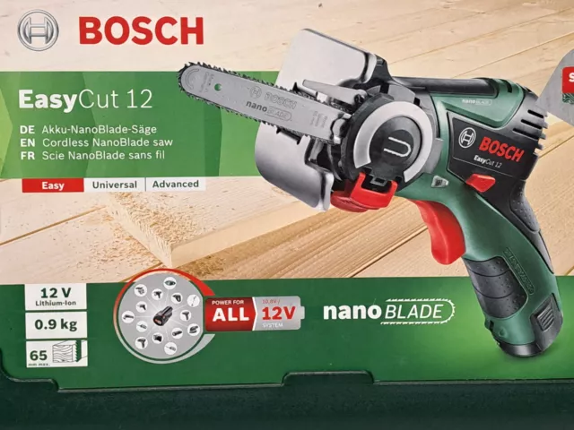 Sierra Bosch EasyCut 12 baterías Nano Blade en embalaje original solo