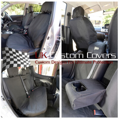 Trojan Mitsubishi L200 Trojan 2022 avant & Arrière Seat Housses Inclus Broderie 205 