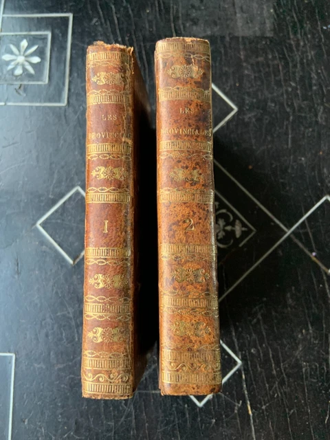 LES PROVINCIALES OU Lettres Ecrites Par Louis De Montalte 2 Tomes 1815