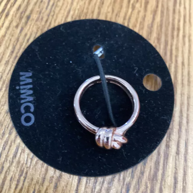 Mimco Forget me knot rose gold ring L S16