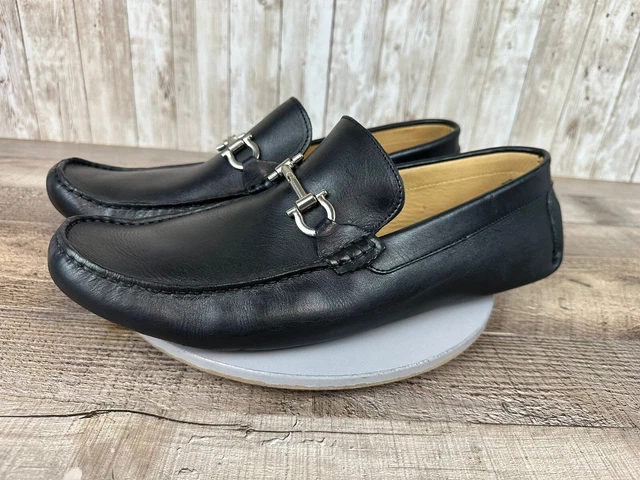 Mercanti Fiorentini Mens Relax Tie Shoe Black Leather Loafers 9.5M Mercanti fiorentini driving shoes - Gem main image 3