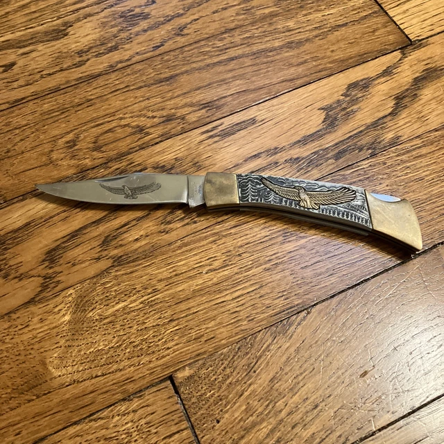 VINTAGE EAGLE STAINLESS Lockback Pocket Knife Japan 7.99 PicClick