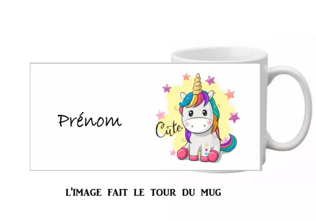 mug tasse ceramique licorne personnalisé licorne réf 427