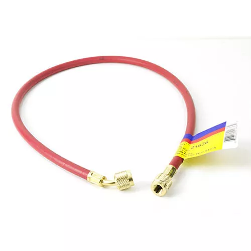Yellow Jacket 21636 36" Red Charge Hose, Plus II 1/4"