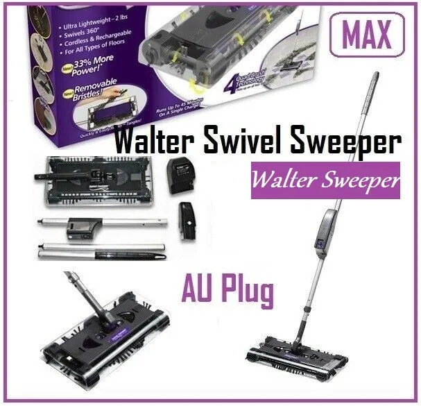 New Walter Swivel Sweeper MAX Cordless Floor Cleaner