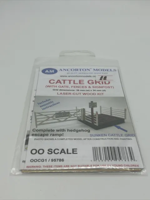 Ancorton Models Cattle Grid - Laser Cut Wood Kit OO Gauge 95786