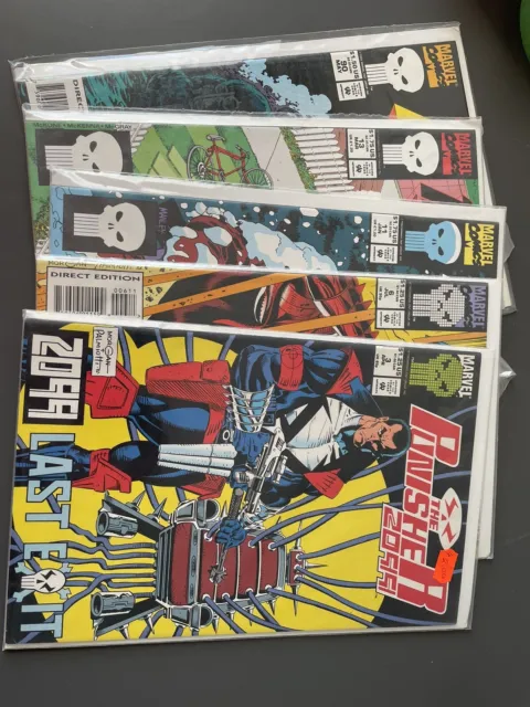The Punisher - Marvel Comics - Mixed Lot Of 5 From 1993 - In Original Packaging