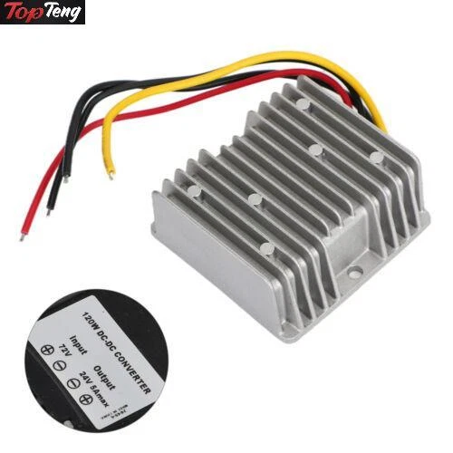 Car Power Supply Module Adapter DC-DC Converter 60V Step Down To 24V 5A 120W SG