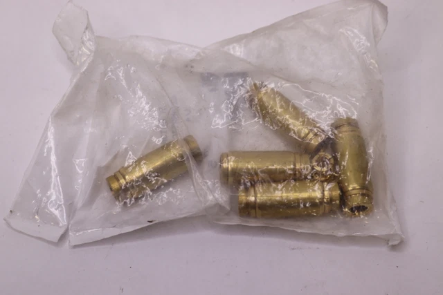 (5-Pk) Push-to-Connect Tube Union Brass 1/4&quot; OD P00004
