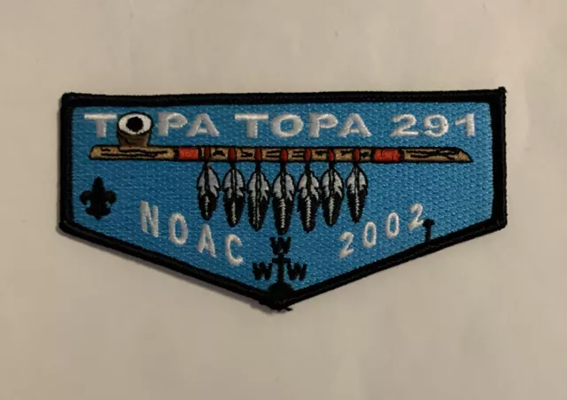 OA Topa Topa Lodge 291 2002 NOAC Flap Mint