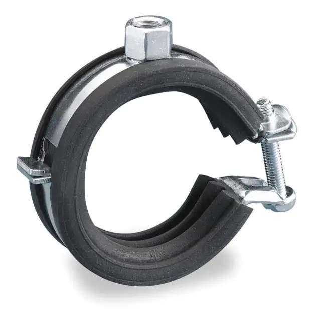 NVENT CADDY 454007 Cushioned Pipe Clamp,Pipe Size 1-1/4 In
