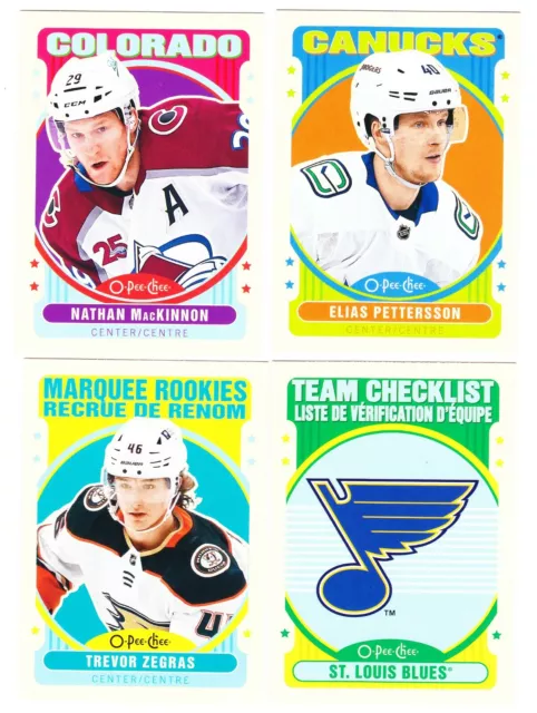 2021-22 O-Pee-Chee Hockey SP RETRO PARALLEL cards 1-650 U-Pick 2021/22 OPC